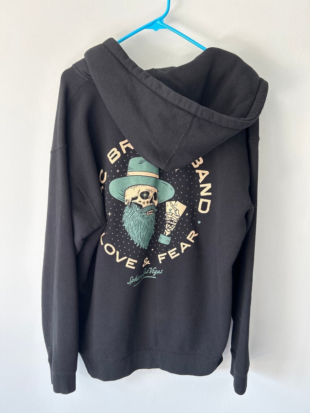 Zac Brown Band Vegas Sphere Black Full Zip Hoodie Large